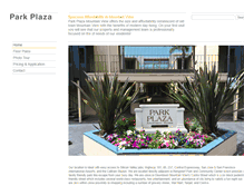 Tablet Screenshot of parkplazamv.com